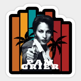 Pam grier summer Sticker